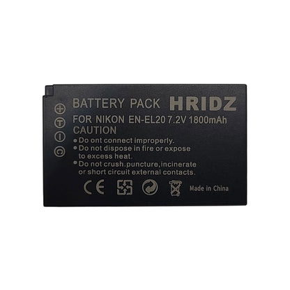 Hridz EN-EL20 Battery for Nikon EN-EL20 EL20A J1 J2 J3 S1 V3 A AW1 EL20A