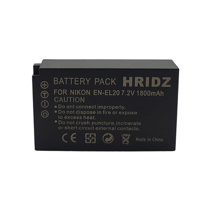Hridz EN-EL20 Battery for Nikon EN-EL20 EL20A J1 J2 J3 S1 V3 A AW1 EL20A
