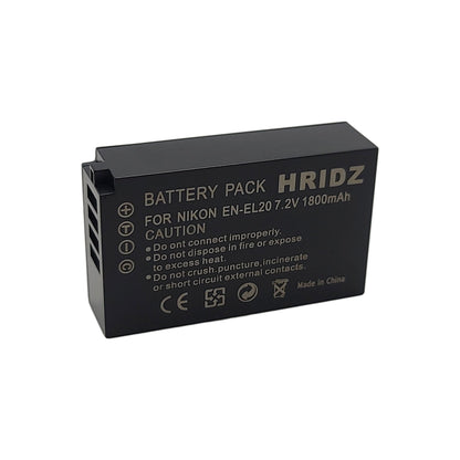 Hridz EN-EL20 Battery for Nikon EN-EL20 EL20A J1 J2 J3 S1 V3 A AW1 EL20A