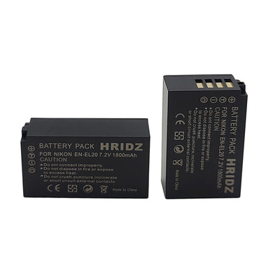 Hridz EN-EL20 Replacement Battery for Nikon 1 J1/J2/J3/S1/V3 & Coolpix A