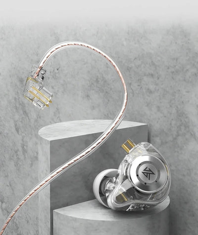 Hridz Edx Pro In ear monitors Wired Earphones No-Mic IEM HIFI Stereo Bass Music Earbuds IEM