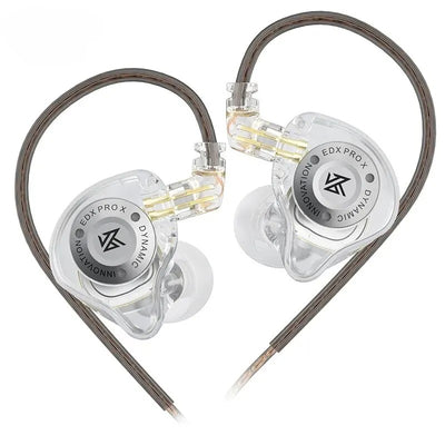 Hridz Edx Pro-x Wired IEM Earphones No-Mic HIFI Stereo Bass Music Earbuds In-Ear Sport Headphones