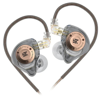Hridz Edx Pro-x Wired IEM Earphones No-Mic HIFI Stereo Bass Music Earbuds In-Ear Sport Headphones
