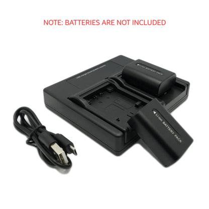Hridz FH50 Dual Battery Charger for Sony NP-FH50 Cyber-Shot DSC Camera Batteries