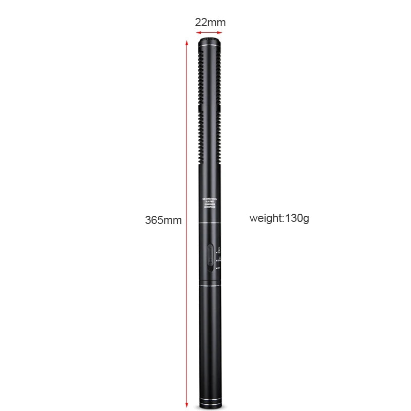 Hridz HZ-320 Shotgun Microphone Professional Recording Studio Condenser Mic for Audio Recording