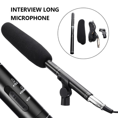 Hridz HZ-320 Shotgun Microphone Professional Recording Studio Condenser Mic for Audio Recording