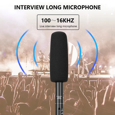 Hridz HZ-320 Shotgun Microphone Professional Recording Studio Condenser Mic for Audio Recording