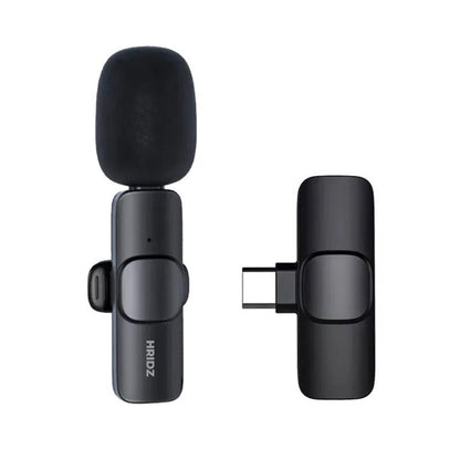 Hridz HZ9 Wireless Rechargeable Type-C Microphone For Podcast Recording Interview Quality Audio