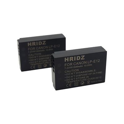 Hridz LP-E12 Replacement Battery for Canon EOS M/M2/M10/M50/M100/M200 & PowerShot SX70 HS
