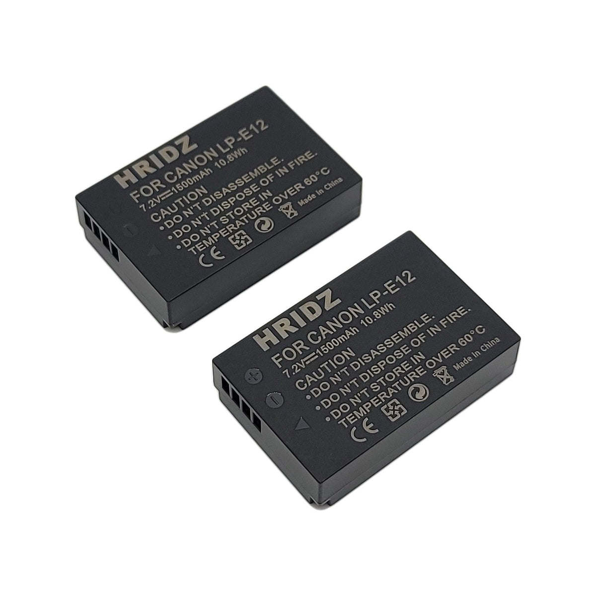 Hridz LP-E12 Replacement Battery for Canon EOS M/M2/M10/M50/M100/M200 & PowerShot SX70 HS