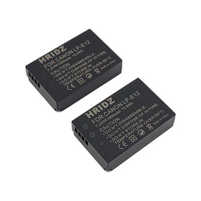 Hridz LP-E12 Replacement Battery for Canon EOS M/M2/M10/M50/M100/M200 & PowerShot SX70 HS