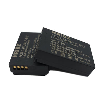 Hridz LP-E12 Replacement Battery for Canon EOS M/M2/M10/M50/M100/M200 & PowerShot SX70 HS