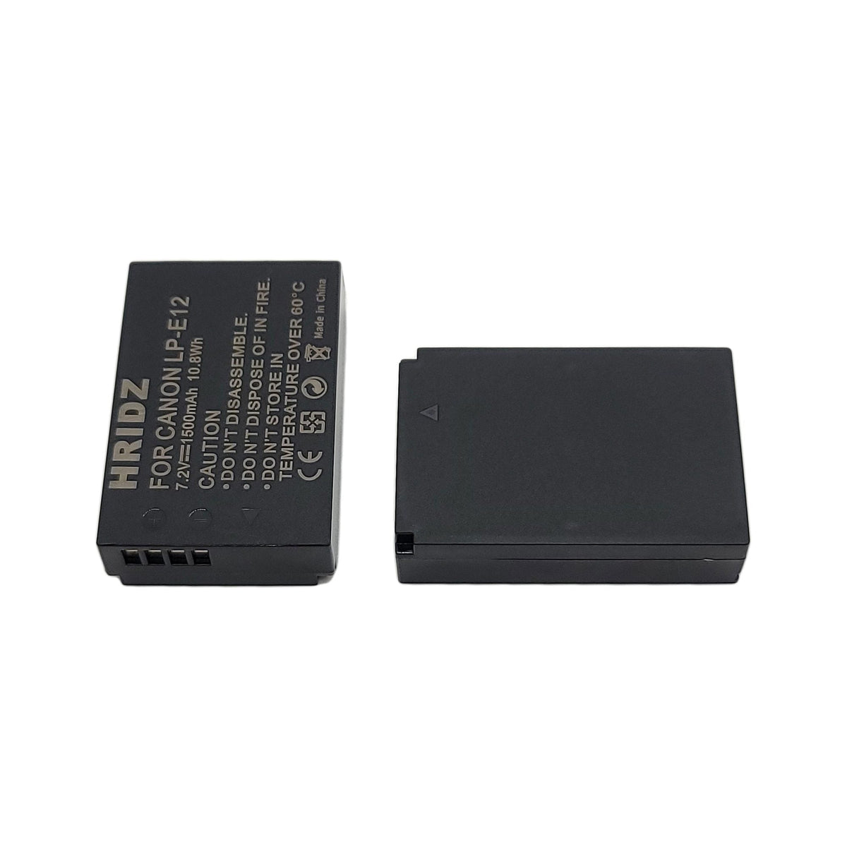 Hridz LP-E12 Replacement Battery for Canon EOS M/M2/M10/M50/M100/M200 & PowerShot SX70 HS