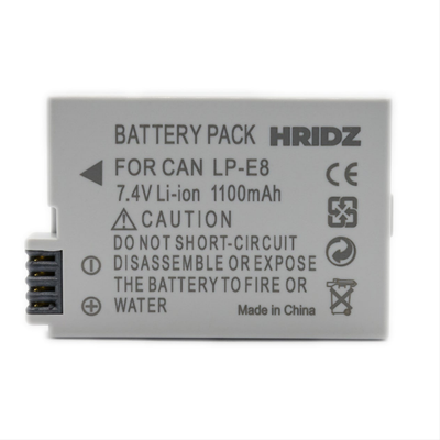 Hridz LP-E8 Replacement Battery for Canon EOS 550D/600D/650D/700D/750D & Rebel T2i-T6i