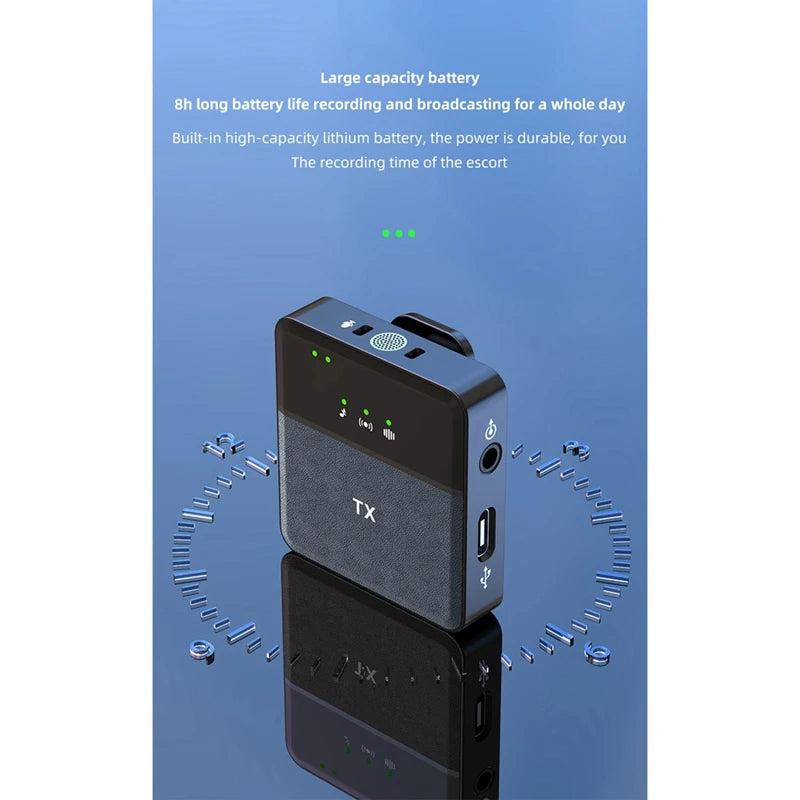 Hridz Lavalier Lapel Wireless Microphone For DSLR Camera Phone Computer Filmmaking Vlogging