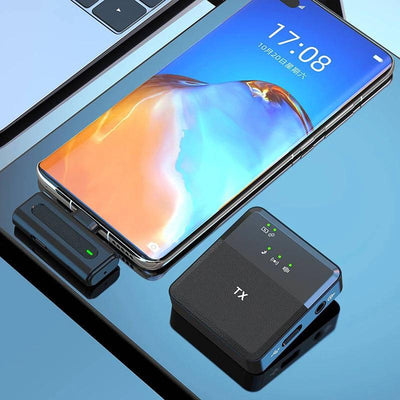 Hridz Lavalier Lapel Wireless Microphone For DSLR Camera Phone Computer Filmmaking Vlogging