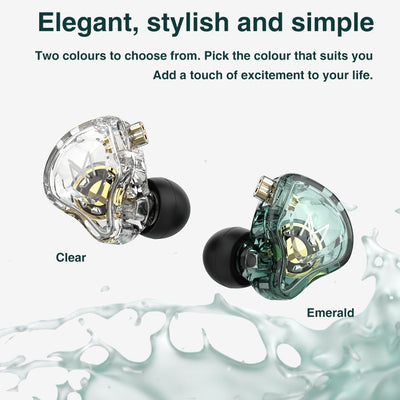 Hridz MT1 HIFI In-Ear Monitor IEM Earphone No Mic DJ Monitor Earphones Dynamic Noise Cancelling