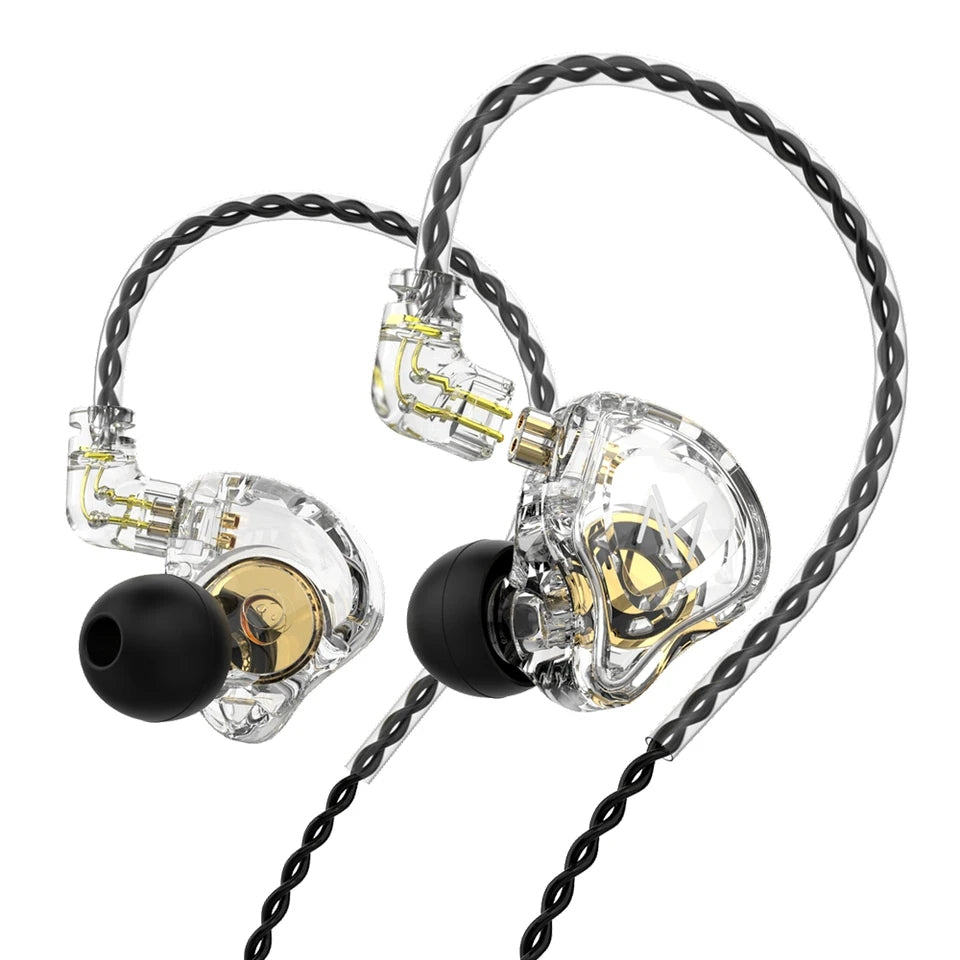 Hridz MT1 HIFI In-Ear Monitor IEM Earphone No Mic DJ Monitor Earphones Dynamic Noise Cancelling
