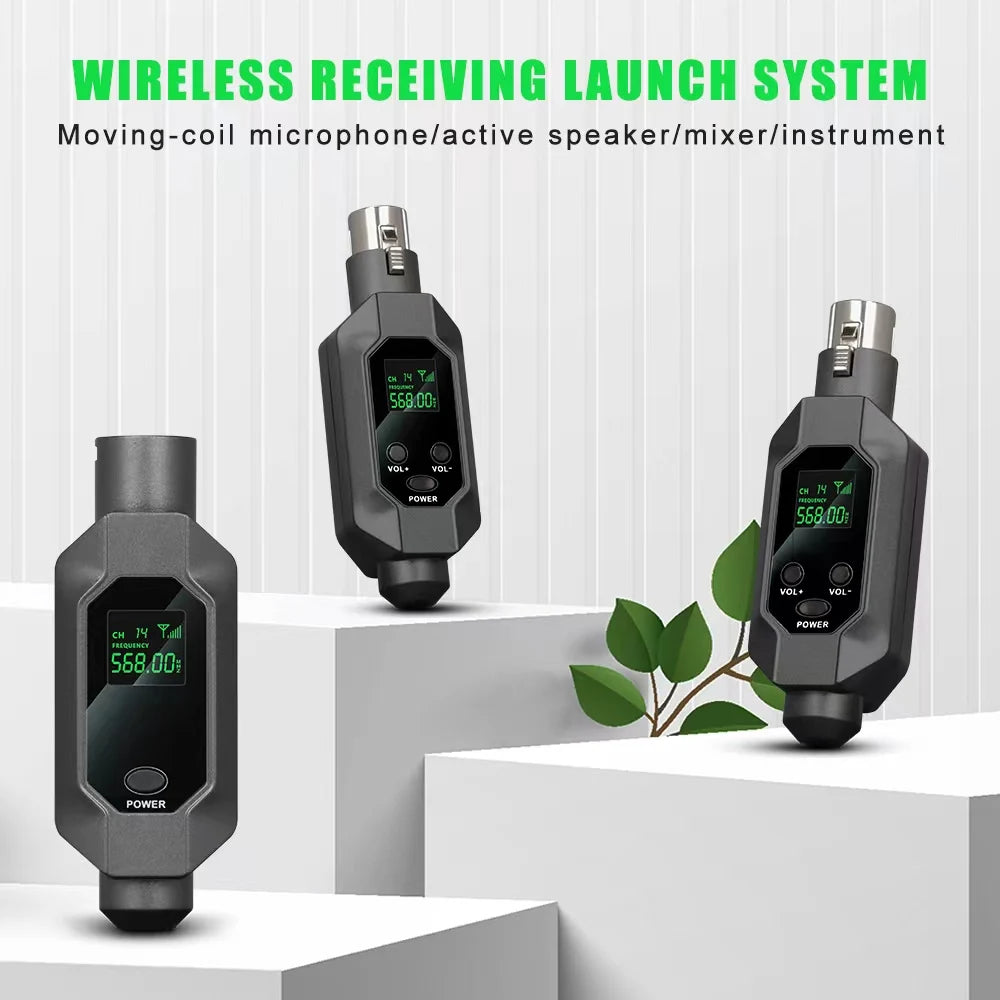 Hridz N2 UHF Wireless Microphone Converter XLR Transmitter and Receiver