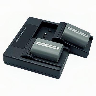 Hridz NP-FP50 2 Batteries & Dual Charger Set for Sony DCR-HC/DVD/SR Series Camcorders
