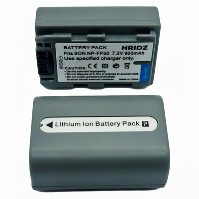 1pc Hridz NP-FP50 Battery For Sony NP-FP50 DCR-HC85