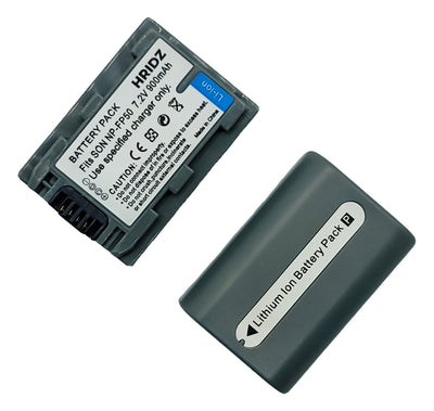 Hridz NP-FP50 Replacement Battery for Sony DCR-HC/DVD/SR Series Camcorders