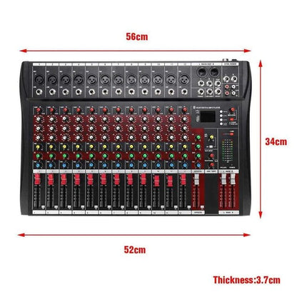 Hridz Pro Audio Bundle – 12-Channel Mixer & UR-109 Dual Wireless Mics