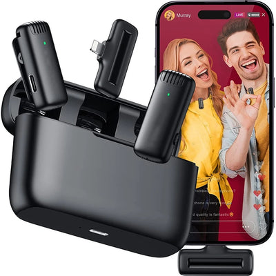 Hridz Professional Audio Wireless Lavalier Microphone Set with In-built noise reduction