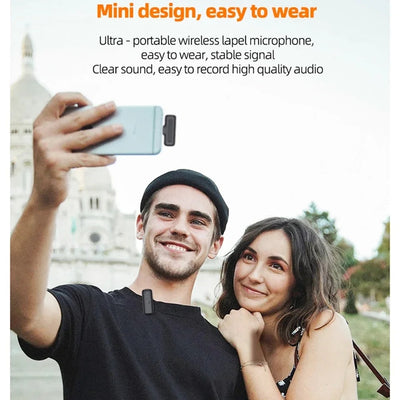 Hridz Professional Audio Wireless Lavalier Microphone Set with In-built noise reduction