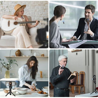 Hridz Professional Audio Wireless Lavalier Microphone Set with In-built noise reduction