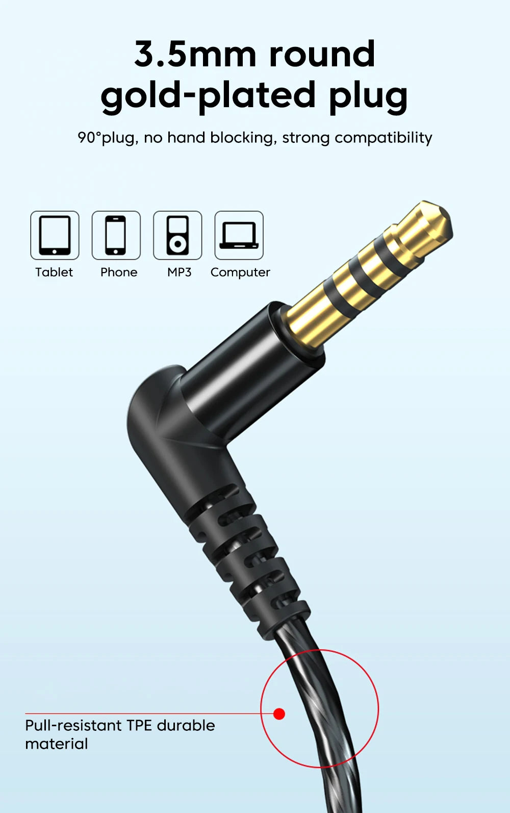 Hridz R-HiFi S16 Type-C Wired Gaming In Ear Earphones with Microphone HiFi Bass for Gaming, Music & Calls