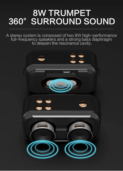 Hridz Retro Smart Wireless Speaker Portable for Gift Showcase Desktop PC Quality Stereo Hifi Sound