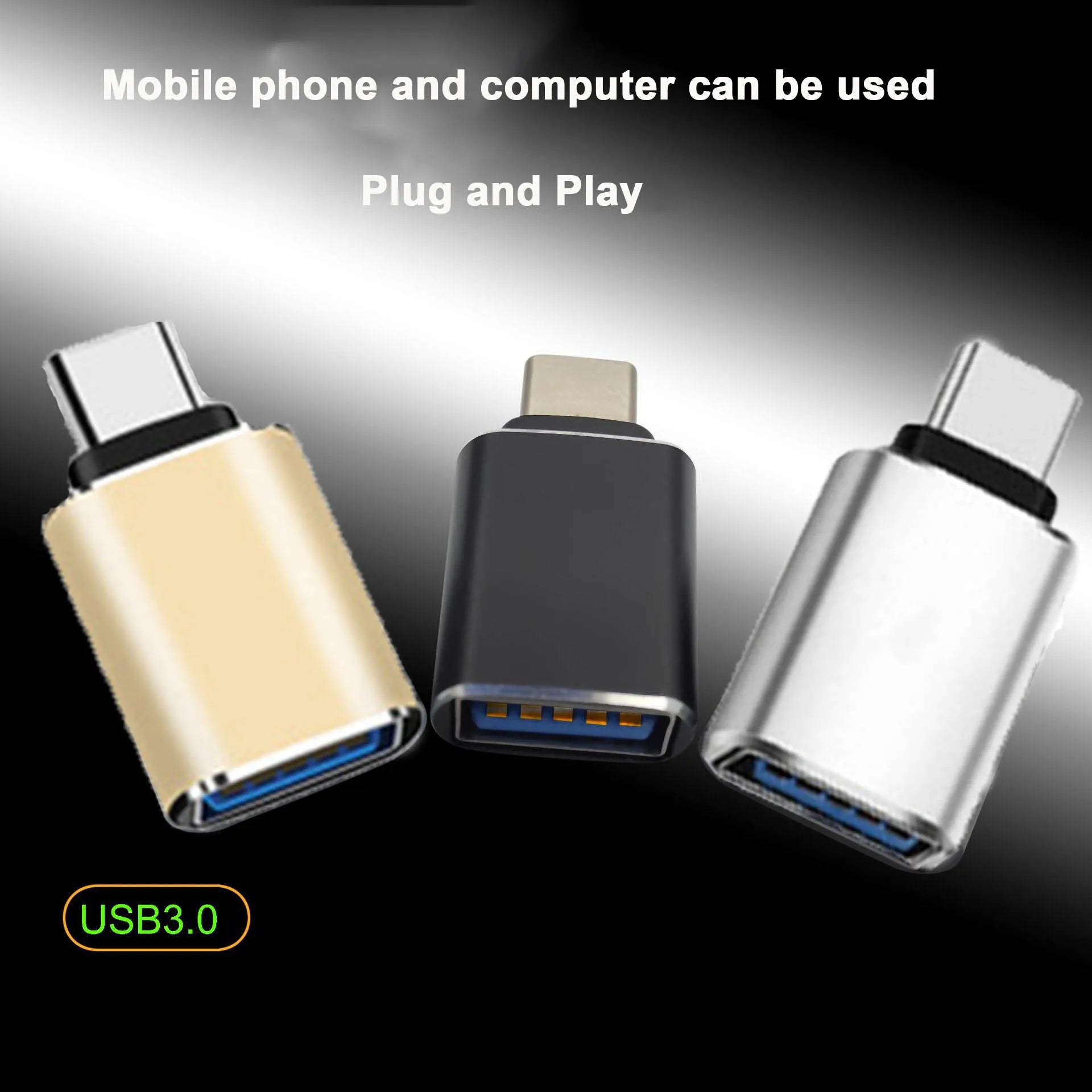 Hridz USB-C to USB 3.0 OTG Adapter — High-Speed Metal Converter for MacBook, iPad Pro & Android