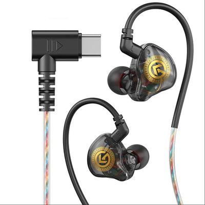 Hridz USB Type-C Wired In-Ear Earphones with Microphone Hifi Headphones with Volume Control