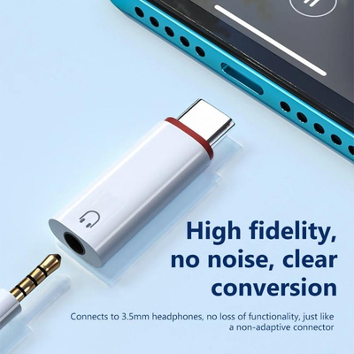 Hridz USB Type-C to 3.5mm Female Audio Adapter – Headphone Jack Converter AUX OTG for Samsung, Xiaomi Redmi & Huawei