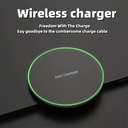 Hridz Ultra Fast Wireless Charger Slim Pad For Samsung Xiaomi Huawei iPhone