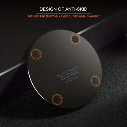 Hridz Ultra Fast Wireless Charger Slim Pad For Samsung Xiaomi Huawei iPhone