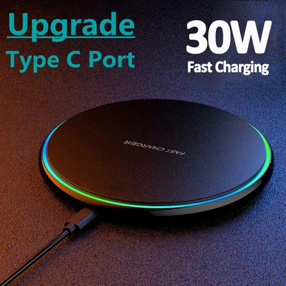 Hridz Ultra Fast Wireless Charger Slim Pad For Samsung Xiaomi Huawei iPhone
