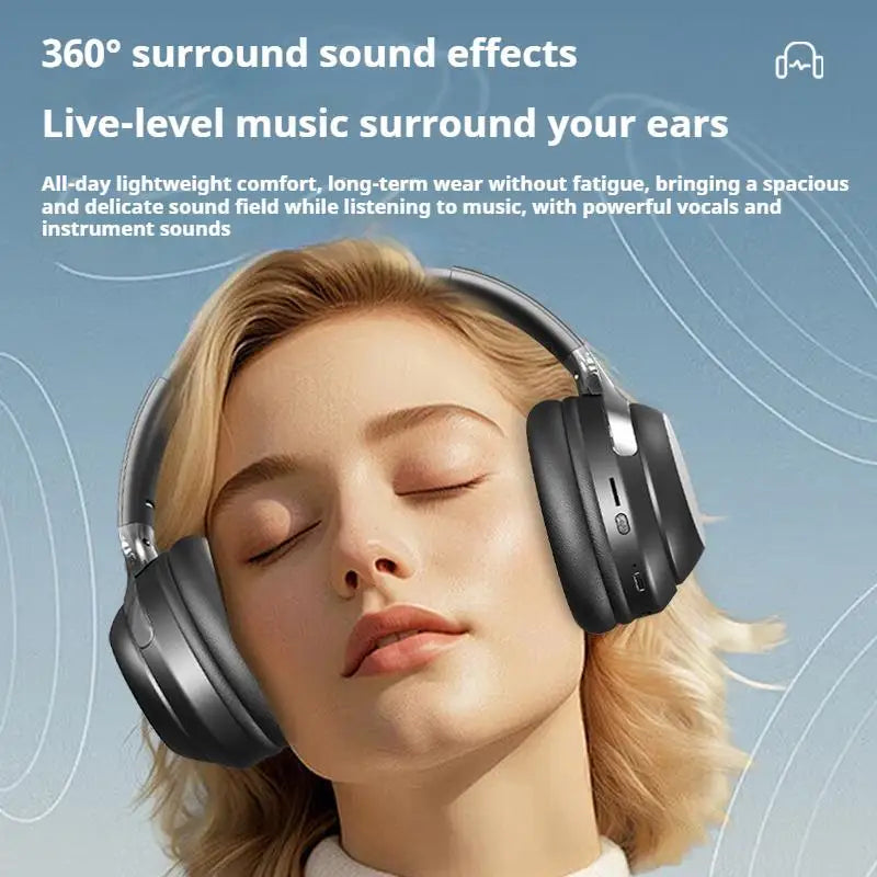 Hridz Wireless Bluetooth 5.0 Over-Ear Headphones – Foldable Gaming Headset with Noise Reduction & HD Mic