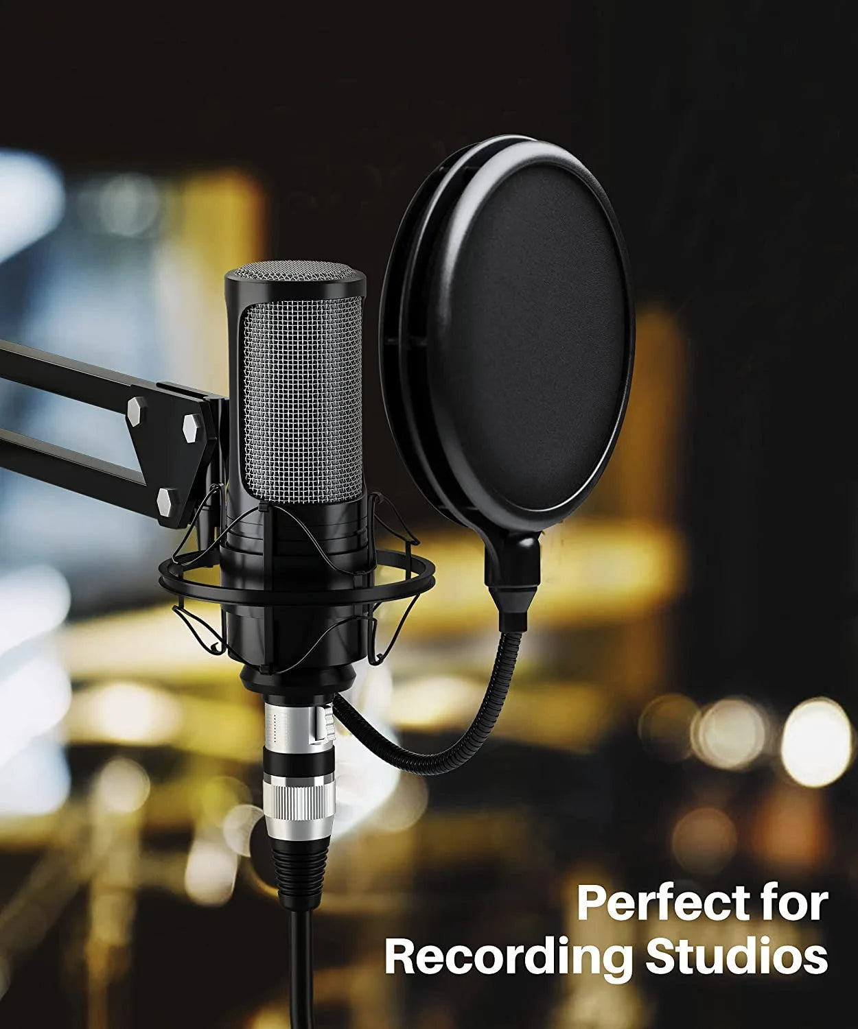 Hridz XLR Audio Cable Male to Female High-Fidelity Sound for Microphones Mixers Speakers & Amplifiers