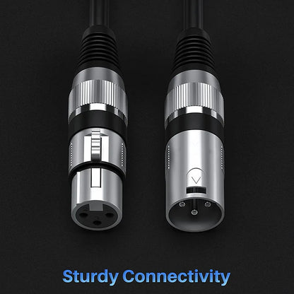 Hridz XLR Audio Cable Male to Female High-Fidelity Sound for Microphones Mixers Speakers & Amplifiers