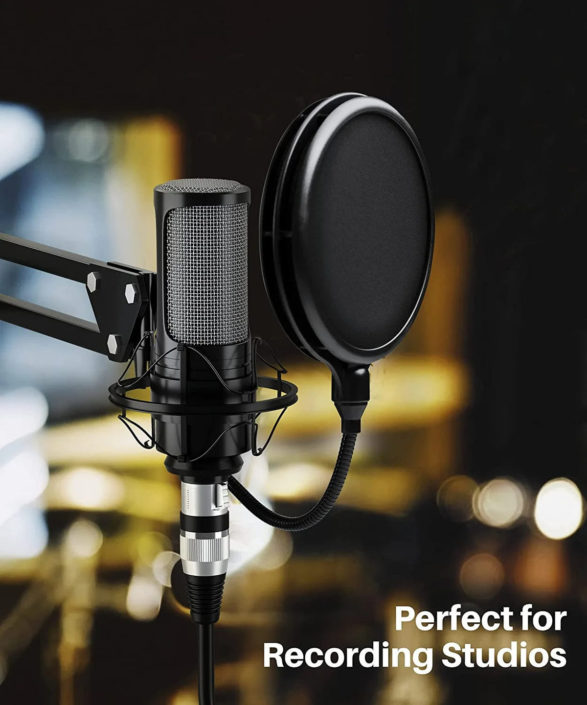 Hridz XLR Cable Male to Female – Balanced Microphone Lead for Mics, Mixers & Speakers