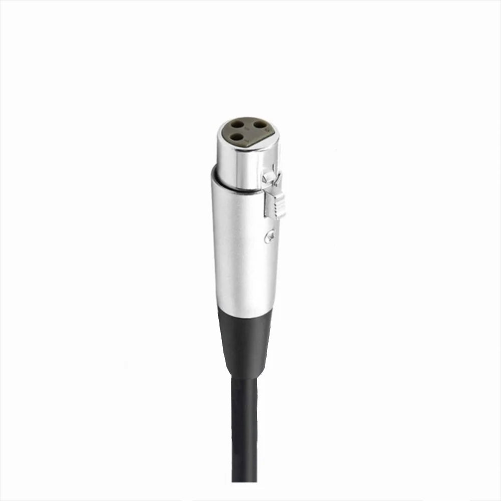 Hridz XLR Female to 6.35mm TRS Audio Cable – Professional Microphone & Speaker Cable for Mixers Guitars