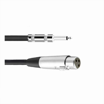 Hridz XLR Female to 6.35mm TRS Audio Cable – Professional Microphone & Speaker Cable for Mixers Guitars