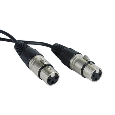 Hridz Y Splitter XLR Audio Cable 50cm - Dual Mic Adapter Male to 2 Female XLR Jacks cables
