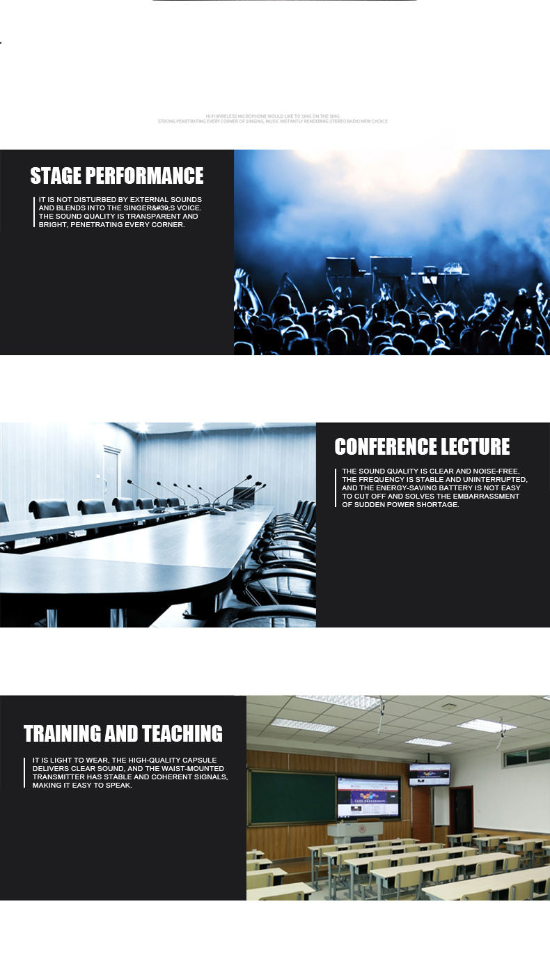 Hridz rechargeable UHF Microphones dual channel wireless mics system for performances Karaoke DJ