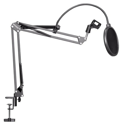Hridz HM-800 Professional Studio Condenser Microphone with Sound card – Black Edition