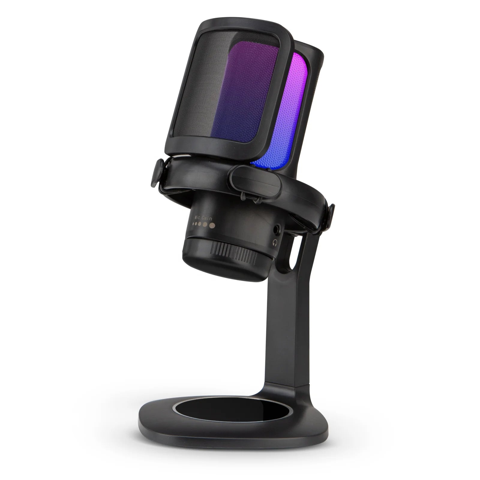 Hridz Gaming USB Microphone – Noise Cancelling Condenser Mic with One Click Mute