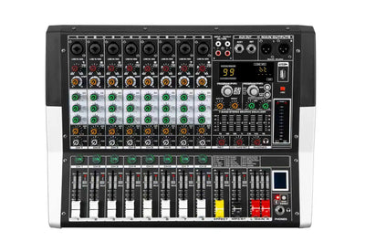 Hridz KG-4 / KG-6 / KG-8 Powered Audio Mixer 600W × 2 with Bluetooth, USB & Built-In Effects