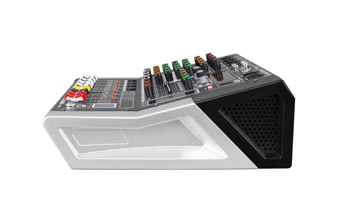 Hridz KG-4 / KG-6 / KG-8 Powered Audio Mixer 600W × 2 with Bluetooth, USB & Built-In Effects